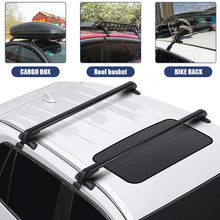 Roof Rack Cross Bar Rail Universal 2X Aluminum Car Top Luggage Roof Rack Cross Bars Carrier with 2 Keys Cargo Racks Rooftop Luggage Canoe Kayak Carrier Rack