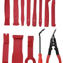 13 pcs Auto Trim Removal Tool Kit, Trim Removal Tool Set with Clips Fasteners Remover Pliers for Automotive Car Door Panel BodyTrim Removal