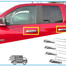 eLoveQ Polished Chrome Door Handle Cover for 2010-2018 Ram 1500 2500/3500
