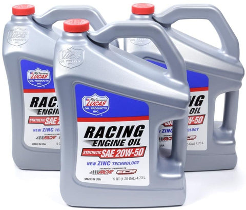 Lucas Oil Products 10616-3 20w50 Synthetic Racing Oil, 480. Fluid_Ounces