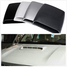 Universal Car Decorative Air Flow Intake Hood Scoop Vent Bonnet Cover Carbon Fibre Hood Scoop (Color : Black)