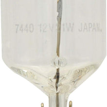 SYLVANIA - 7440 Long Life Miniature - Bulb, Ideal for Daytime Running Lights (DRL) and Back-Up/Reverse Lights (Contains 2 Bulbs)