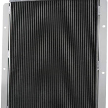 CoolingSky 4 Row All Aluminum Radiator for 1941-1946 Chevy Pickup Truck V8 Small Block Engine