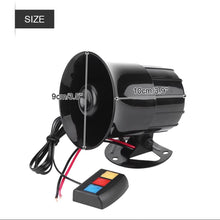 Anauto 12V 30W Car Motorcycle Alarm Warning Siren Horn 3 Sound Loud Speaker