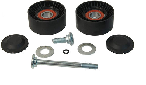 URO Parts 11287582946P Belt Tensioner Pulley Set, Pair of pulleys and replacement bolts; with NTN or NSK bearings