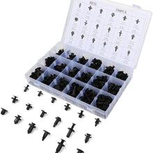 Aintier 180Pcs Car Retainer Clips Push Type Bumper Fasteners Rivet Clips Universal Car Panel Trim Clips fit for GM Ford Toyota Honda Chrysler