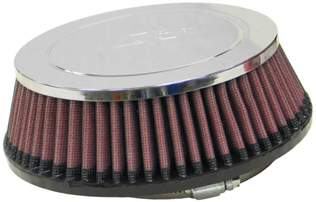 K&N Universal Clamp-On Air Filter: High Performance, Premium, Replacement Filter: Flange Diameter: 4.0625 In, Filter Height: 2.1875 In, Flange Length: 0.75 In, Shape: Round Tapered, RC-4480