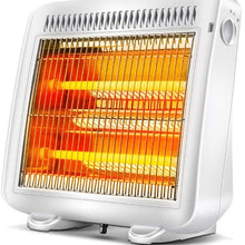 Zyyqt Flatbed Fan Heater,Ceramic Heater Electric Fan Heater Bar Halogen Heater Protection,for Office Bedroom Desk Garage Car Camp Tent