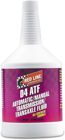 Red Line 30504-6PK D4 Automatic Transmission Fluid (ATF) - 1 Quart, (Pack of 6)