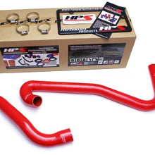 HPS Red 57-1453-RED WK1 Silicone Radiator Hose Kit Coolant