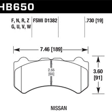 Hawk Performance HB650F.730 HPS Performance Ceramic Brake Pad