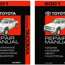bishko automotive literature 2001 Toyota Tacoma Shop Service Repair Manual Book Engine Drivetrain OEM