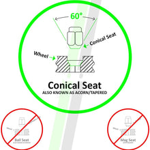 DPAccessories LCE3L5HESBK04020 20 Black 12x1.25 Closed End ET Spline Tuner Lug Nuts for Aftermarket Wheels Wheel Lug Nut