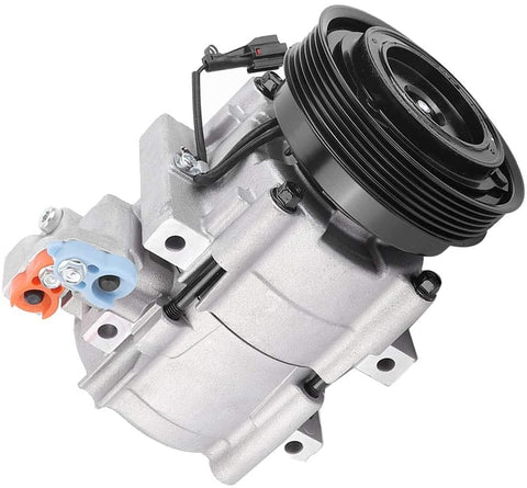 AC Compressor, Iron Air Condition Compressor Replacement Part for Hyundai Santa Fe V-6 2.7L 2001 2002 2003 2004 2005 2006 CO10957SC