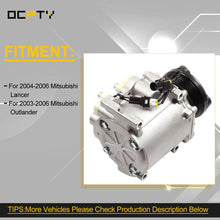 OCPTY Air Conditioner Compressor Compatible for Mitsubishi Lancer Mitsubishi Outlander CO 10845AC