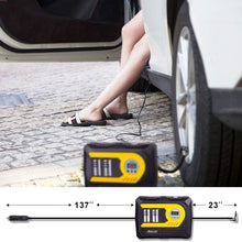 Tire Inflator Portable Air Compressor Pump| Precise Digital Gauge Display | 12V DC 100PSI 50L/min | Auto Shutoff | Dual Cylinder for car motorcycle basketball bicycle etc