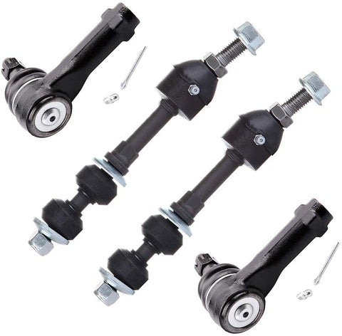 FEIPARTS Suspension Parts Sway Bar Link Kit Outer Tie Rod Ends Front Sway Bar End Links 2004 2005 For Ford F-150 2006 2007 2008 For Lincoln Mark LT