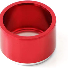 iJDMTOY Red Anodized Aluminum Side Mirror Adjustment Button Knob Cover Compatible With Subaru WRX, STI, Impreza, Forester, XV Crosstrek, BRZ, etc
