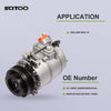 SCITOO Air Conditioning Compressor Compatible with CO 10837C for 2002-2006 BMW X5 3.0L