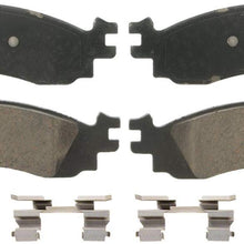 Wagner QuickStop ZD1158 Ceramic Disc Pad Set Includes Pad Installation Hardware, Front