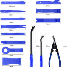 19Pcs Trim Removal Tool,Car Panel Door Audio Trim Removal Tool Kit, Auto Clip Pliers Fastener Remover Pry Tool Set with Storage Bag