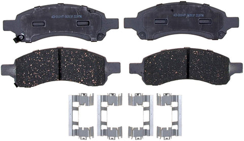 ACDelco 14D1169ACH Advantage Ceramic Front Disc Brake Pad Set with Hardware
