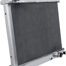 OzCoolingParts New Designs 3 Row Core Aluminum Radiator + 16" Fan w/Shroud & Relay Wiring Kit for 1961-1966 62 63 64 65 Chevy GMC C10 C20 C30 K10 K20 K30 Trucks Suburban Pontiac Olds V8