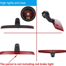 HD IP68 Third Roof Top Mount Brake Lamp Reverse Rear View Backup Camera Angle and Distance Adjustable IR Night Vision for Mercedes Benz Viano Vito W639 Van (Reversing Camera)
