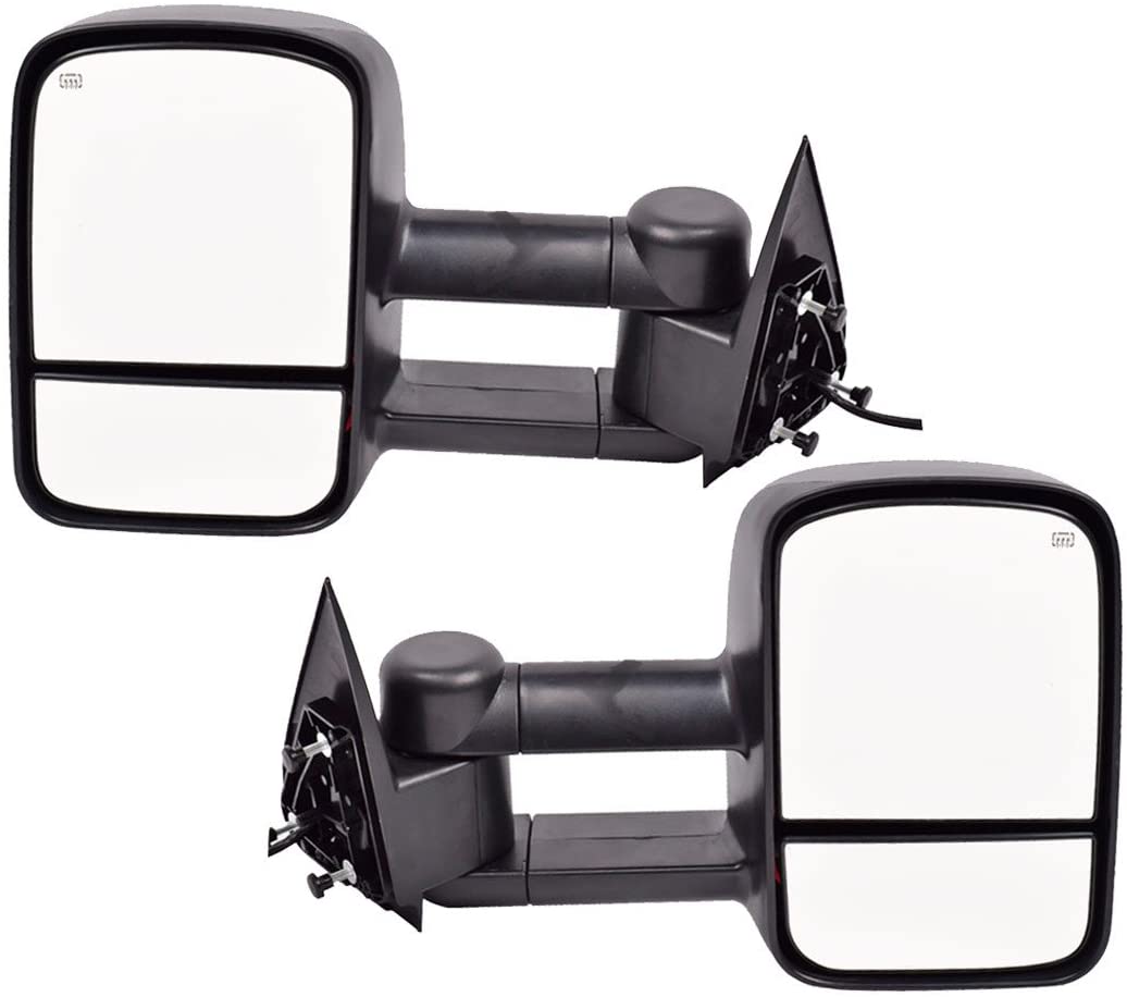 DEDC Towing Mirrors For Chevy Silverado 1500 2500 3500 Side View Mirrors 2003-2006 Chevy Silverado GMC Sierra Power Heated Foldable Pair