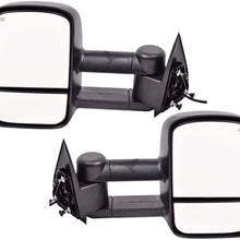 DEDC Towing Mirrors For Chevy Silverado 1500 2500 3500 Side View Mirrors 2003-2006 Chevy Silverado GMC Sierra Power Heated Foldable Pair