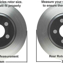 Detroit Axle - 352mm Front and 345mm Rear Disc Brake Rotors Ceramic Pads w/Hardware + Brake Cleaner Fluid for 13-16 Ford Taurus SHO, Police Interceptor - [13-14 Lincoln MKT] - HD Brake Kit