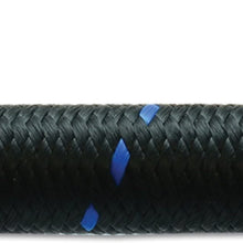 Vibrant Performance 11968B Nylon Braided Flex Hose (10ft Roll of Black Blue ; AN Size: -8; Hose ID: 0.44";)