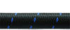 Vibrant Performance 11968B Nylon Braided Flex Hose (10ft Roll of Black Blue ; AN Size: -8; Hose ID: 0.44