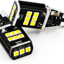 Dantoo 2 x T15 W16W 921 LED Reverse Light Bulbs 15 SMD Extremely Bright 6000K Xenon White Back Up Reverse LED Light Lamp