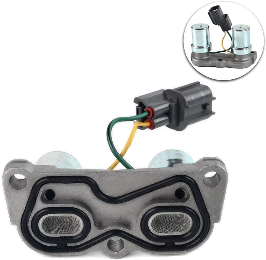 28300-P24-J01 Transmission Dual Shift Solenoid Compatible with 96 97 98 99 00 Honda Civic CR-V del Sol Civic AT 28300P24J01 Lock-up Solenoid Transmission Control Solenoid Module CR CRV