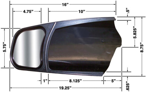 CIPA 11300 Toyota Tundra Custom Towing Mirrors - Sold as Pair