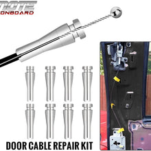 8pcs For Ford F Series F150 F250 F350 1992-2009 Ext Cab Rear Door Latch Cable Repair Kit Truck Door Handle Cable Ends Repair Kit For 1992-2014 Ford E-150 E-250 E-350