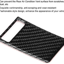 Side Air Condition Vent Sticker, Carbon Fiber Car Side Air Conditioner Vent Fe Sticker Fit for A6 2005-2011