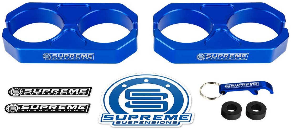 Supreme Suspensions - Blue Universal Billet T6 Aluminum Coilover Reservoir Brackets