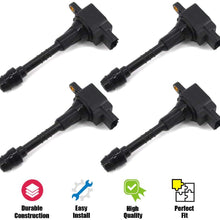 Ignition Coil Set of 4 Pack for 2001-2005 Almera L4 1.8L 2002-2006 Sentra L4 1.8L Replaces#22448-6N011,UF-548