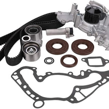 Engine Timing Belt Kit with Water Pump, Fit for Toyota 4Runner Sequoia Tundra & Lexus GS400 LS400 SC400 GS430 LS430 SC430 GS470 LX470 V8 1UZFE 2UZFE 3UZFE Engine, Replace # TKT-021 TKT-001 TCKWP298