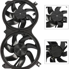 QINCHYE Engine Radiator/Condenser Cooling Fan Assembly compatible with 2013 for Infiniti JX35 2014-2018 for Infiniti QX60 2013-2018 for Nissan Pathfinder