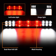 LED 3rd Brake Light Compatible with 1993-2011 Ford Ranger, 2001-2005 Ford Explorer, 1999-2016 F250 F350 F450 F550 Ford Super Duty, 1993-2010 Mazda B-Series High Mount Trailer Cargo Lamp Smoke DWBL1004