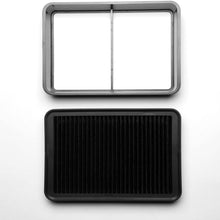 Replacement for Mitsubishi Lancer/Outlander Reusable & Washable Replacement High Flow Drop-in Air Filter (Black)