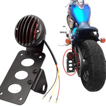 Amazicha Motorcycle Tail Light LED Brake Light Rear Light 1" Side Mount License Plate Bracket Holder for Harley Bobber Chopper Cruiser Custom Bike Honda Yamaha Suzuki Kawasaki