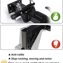 CZC AUTO Hitch Clamp Anti-Rattle Stabilizer Heavy Duty Cross Clamp 2 1/2 Inch for Hitches On Trailers of Trucks SUV Vans RV, Hitch Tightener Clamp for Hitch Tray Cargo Carrier Bike Rack Ball Mount