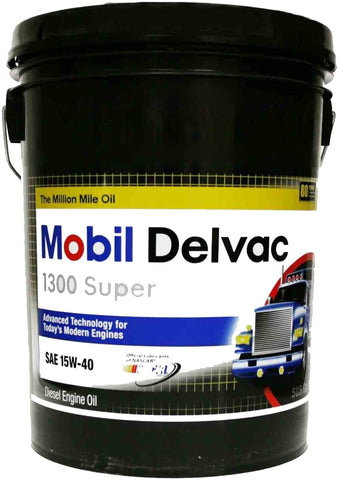 Mobil 112691 15W-40 Delvac 1300 Super Motor Oil - 5 Gallon Pail
