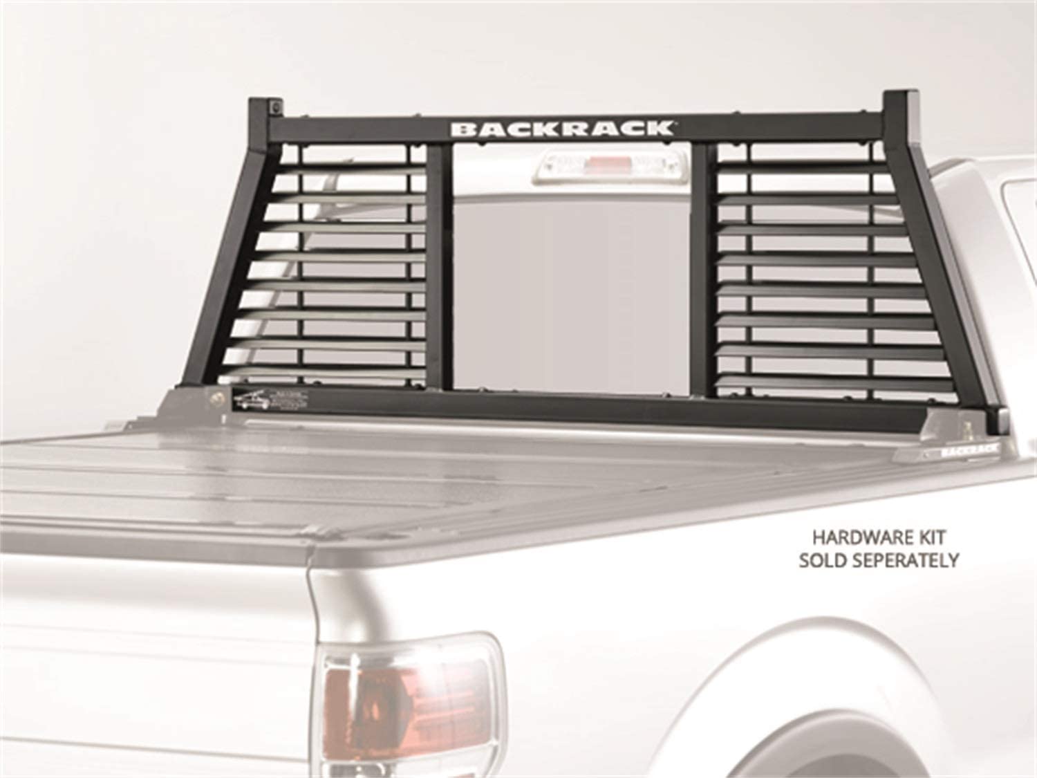 Backrack | 147LV | Truck Bed Half Louvered Headache Rack | Fits '17-'20 Ford Superduty