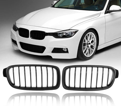 Zealhot Black Front Kidney Grille Grill for 2012-2018 BMW 3 Series F30 F31 F35