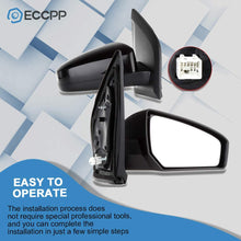 ECCPP Black Power Side View Door Mirror Passenger Side(RH) for 07-12 Sentra